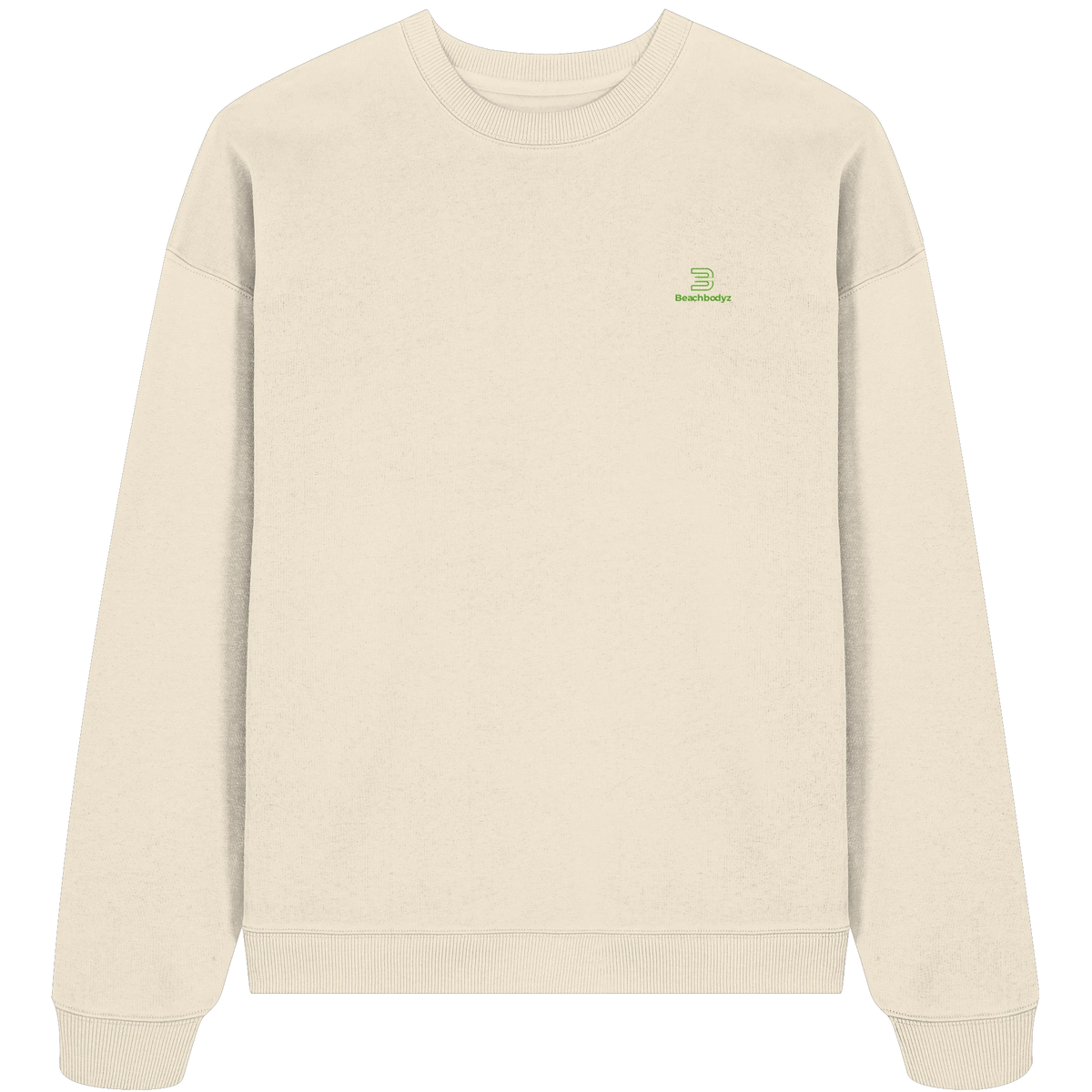 Core - Oversize Sweatshirt (Stick) | BeachBodyz® - Natural Raw Front