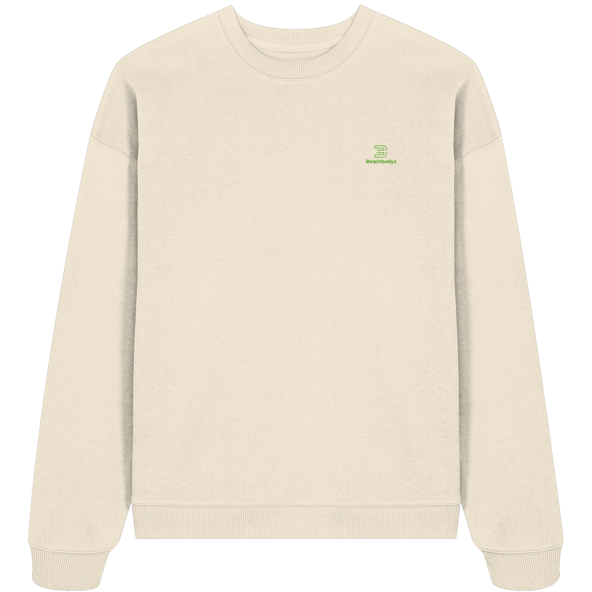 Core - Oversize Sweatshirt (Stick) | BeachBodyz® - Natural Raw Front