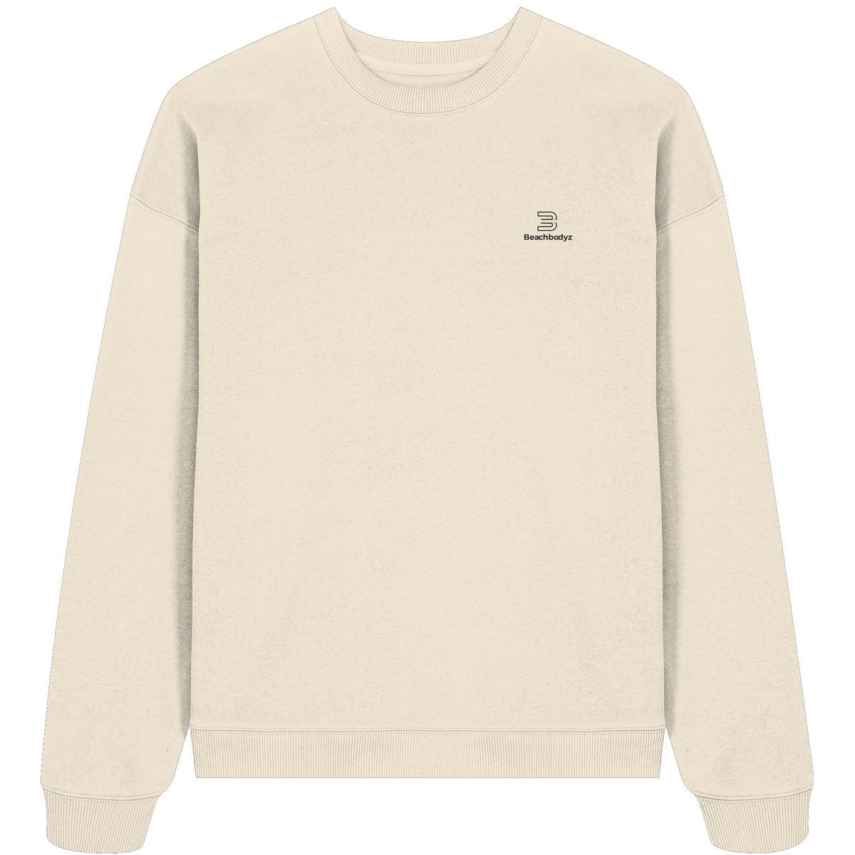 Standard Oversize Sweatshirt (Stick) | BeachBodyz® - Natural Raw Front