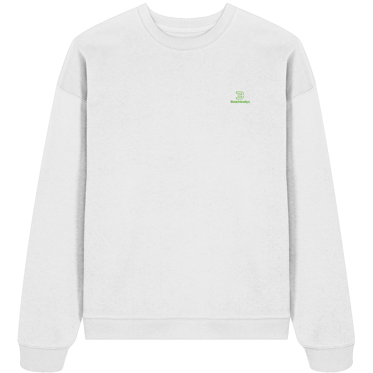 Core - Oversize Sweatshirt (Stick) | BeachBodyz® - White Front