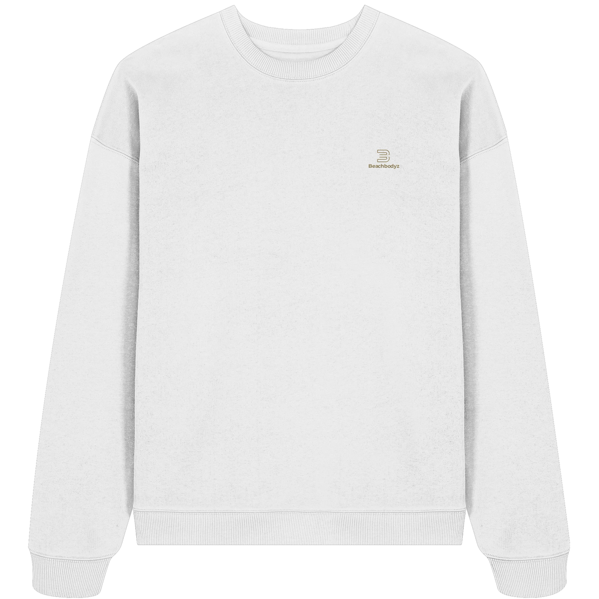 Silence - Oversize Sweatshirt (Stick) | BeachBodyz® - White Front