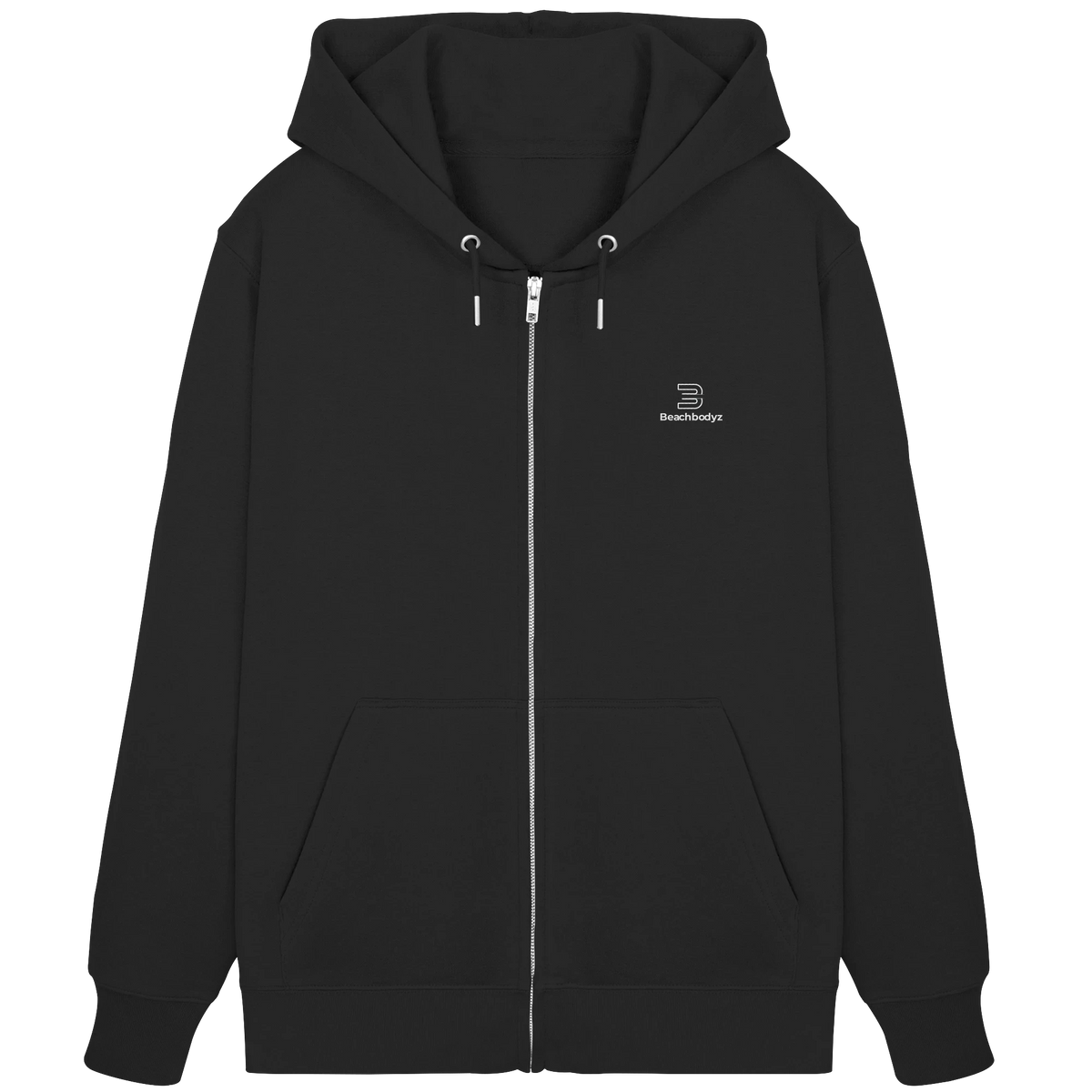 Identity-Zipper (Stick) - Praktisch & Vielseitig | BeachBodyz® - Black Front
