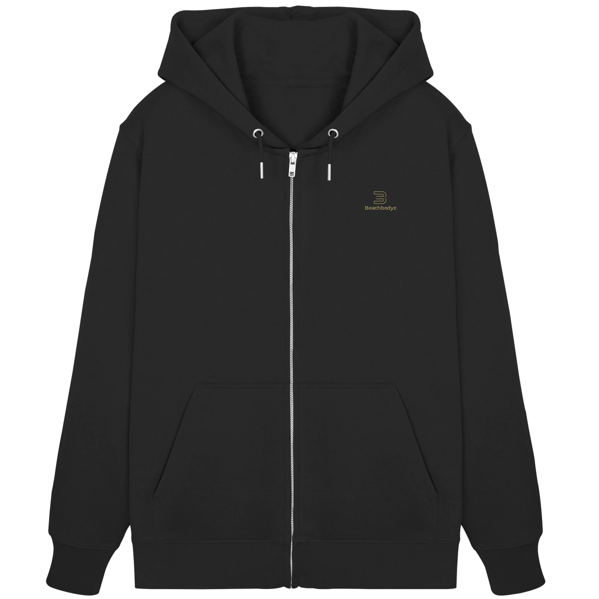 Silence - Zipper (Stick) | BeachBodyz® - Black Front