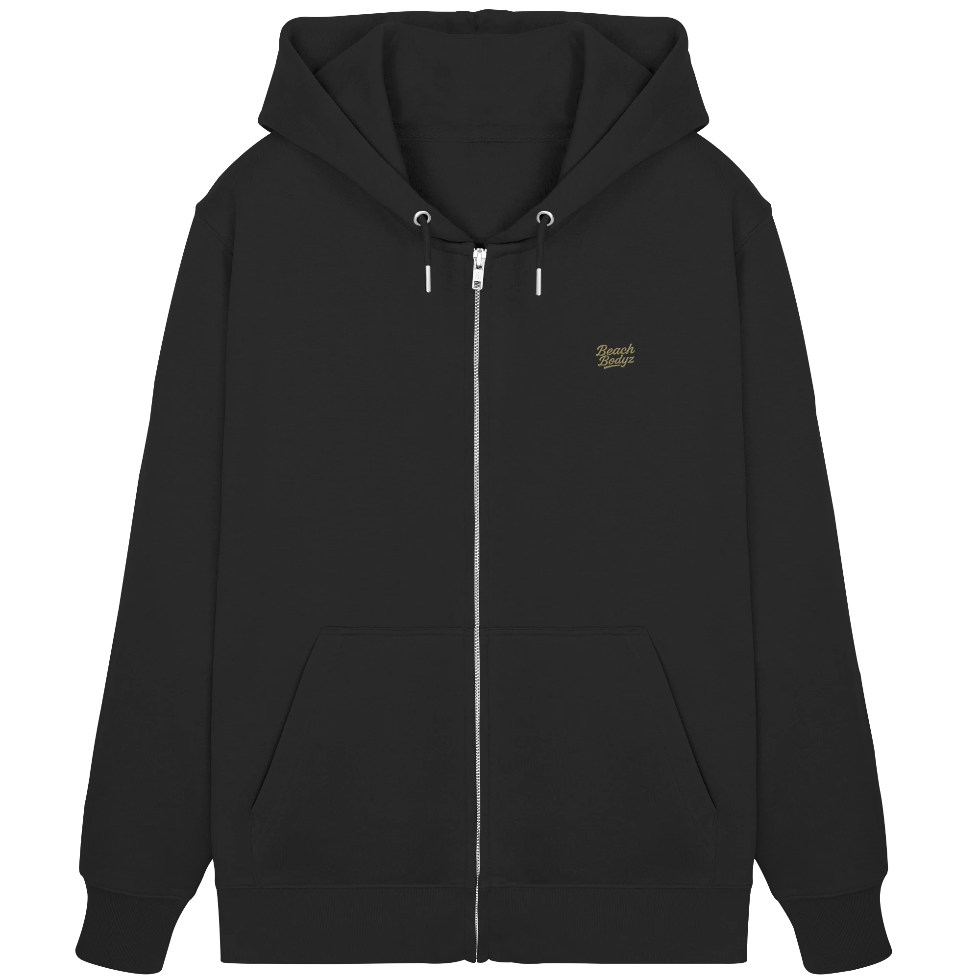 Authentic - Zipper (Stick) - Praktisch & Vielseitig | BeachBodyz® - Black Front