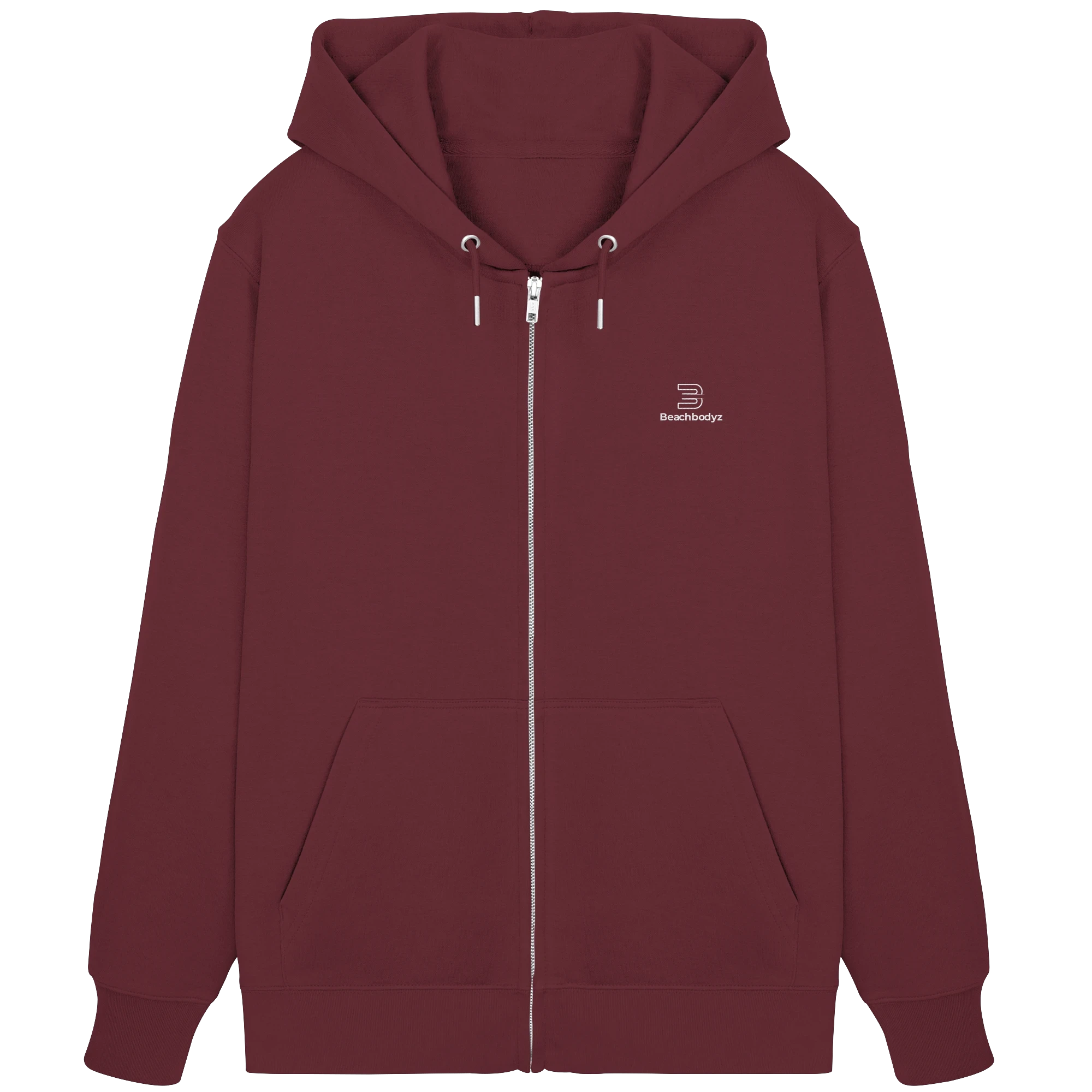 Identity-Zipper (Stick) - Praktisch & Vielseitig | BeachBodyz® - Burgundy Front