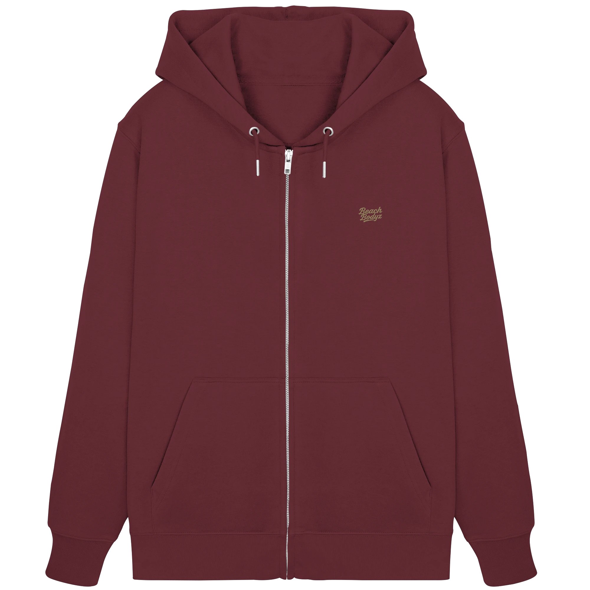 Authentic - Zipper (Stick) - Praktisch & Vielseitig | BeachBodyz® - Burgundy Front