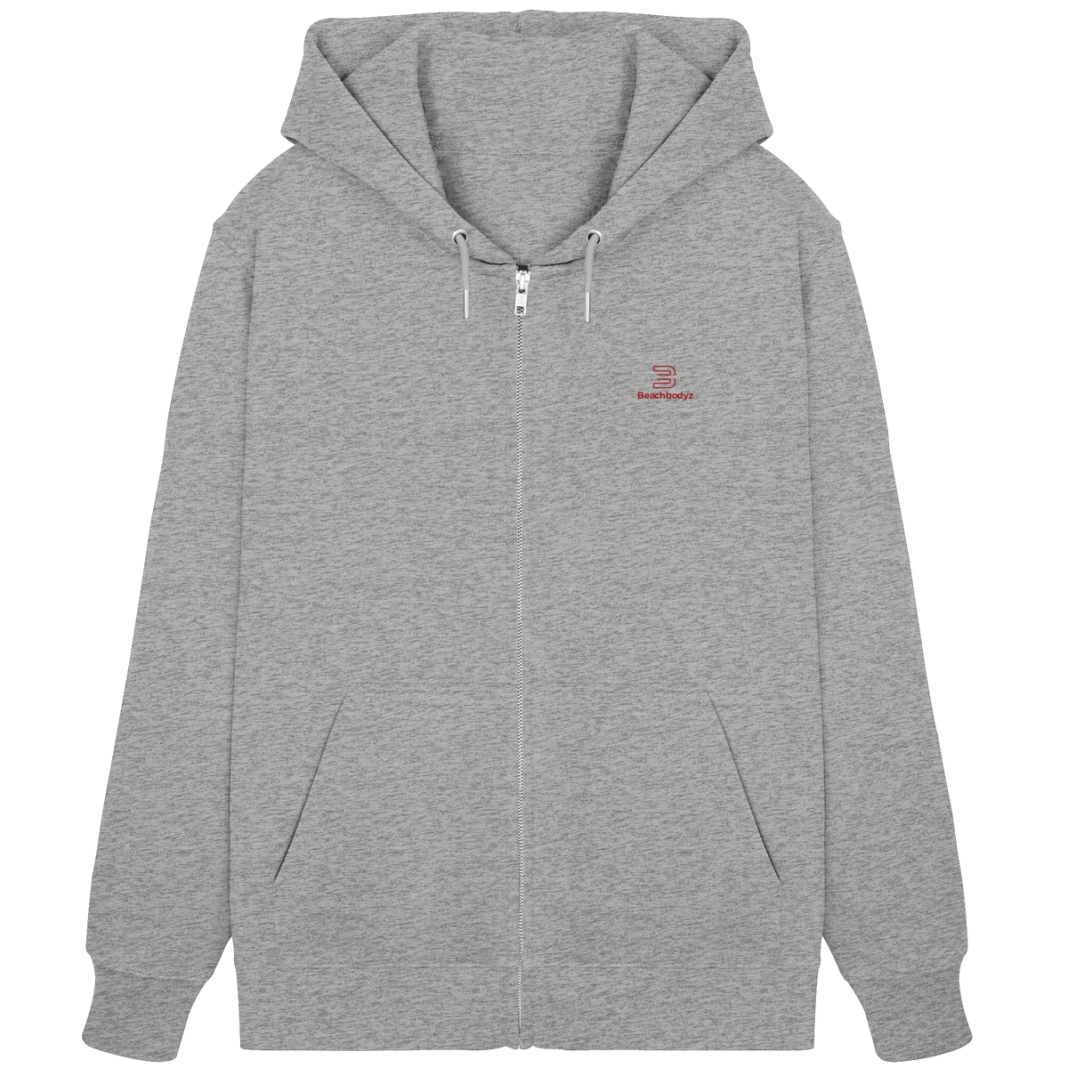 Essential - Zipper (Stick) - Praktisch & Vielseitig | BeachBodyz® - Heather Grey Front