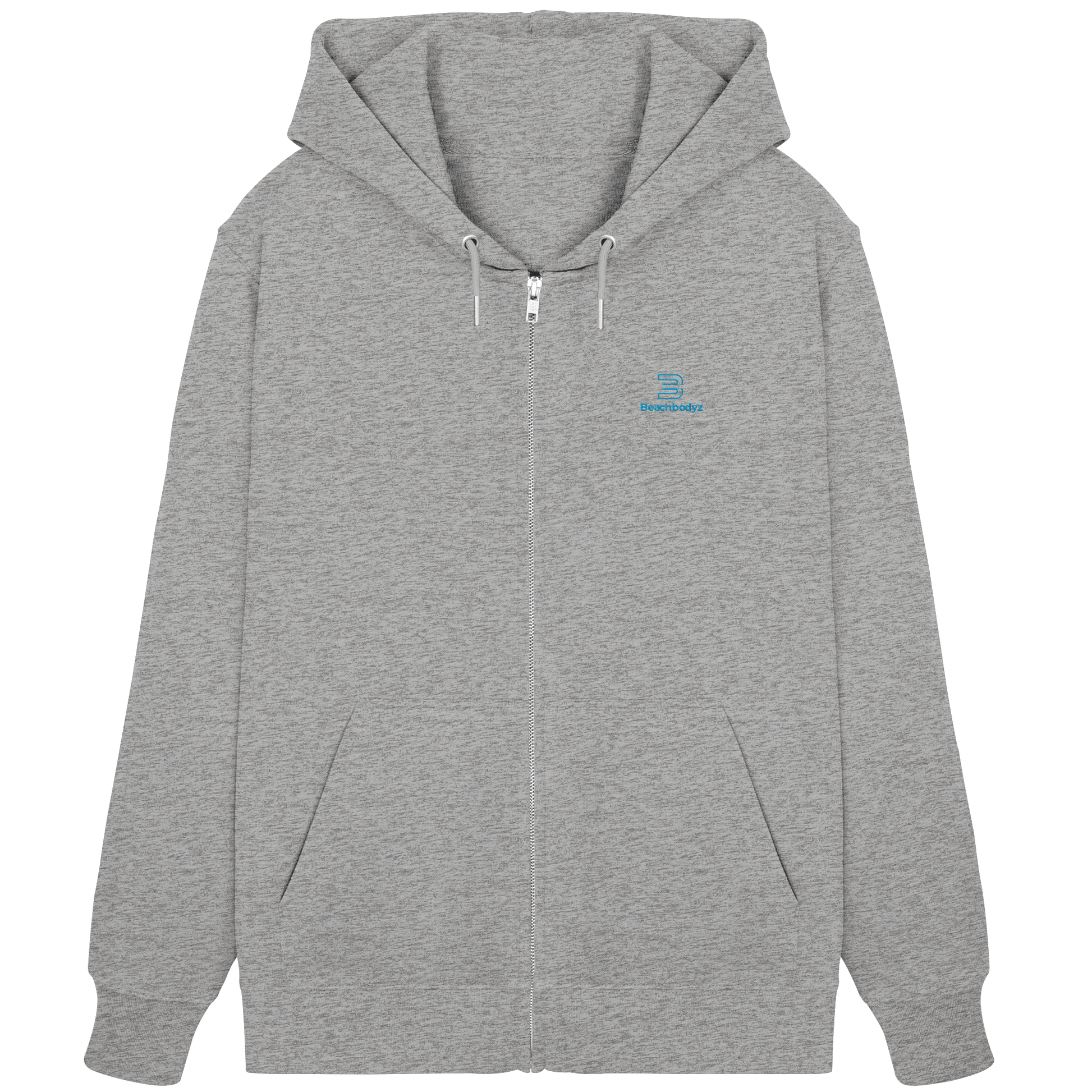Power - Zipper (Stick) Ansicht - Zipper Hoodie Streetwear BeachBodyz