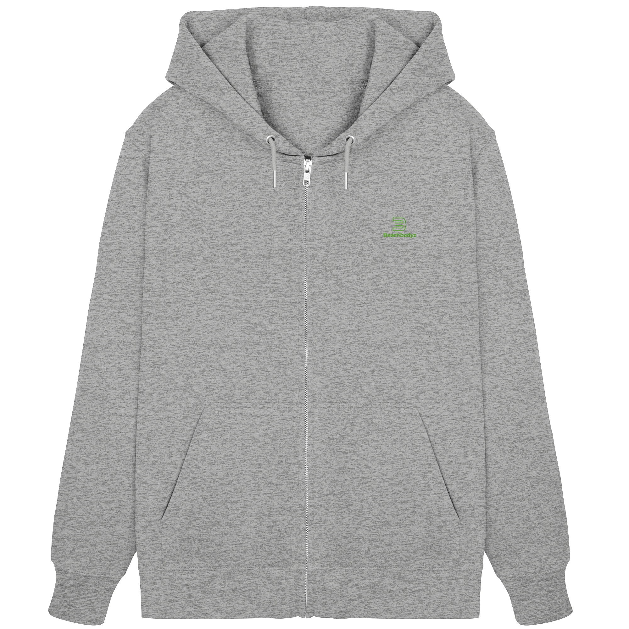 Core - Zipper (Stick) | BeachBodyz® - Heather Grey Front