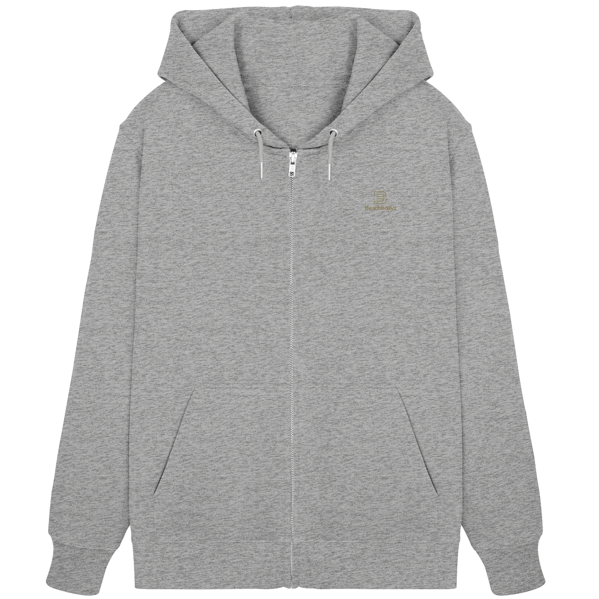 Silence - Zipper (Stick) | BeachBodyz® - Heather Grey Front