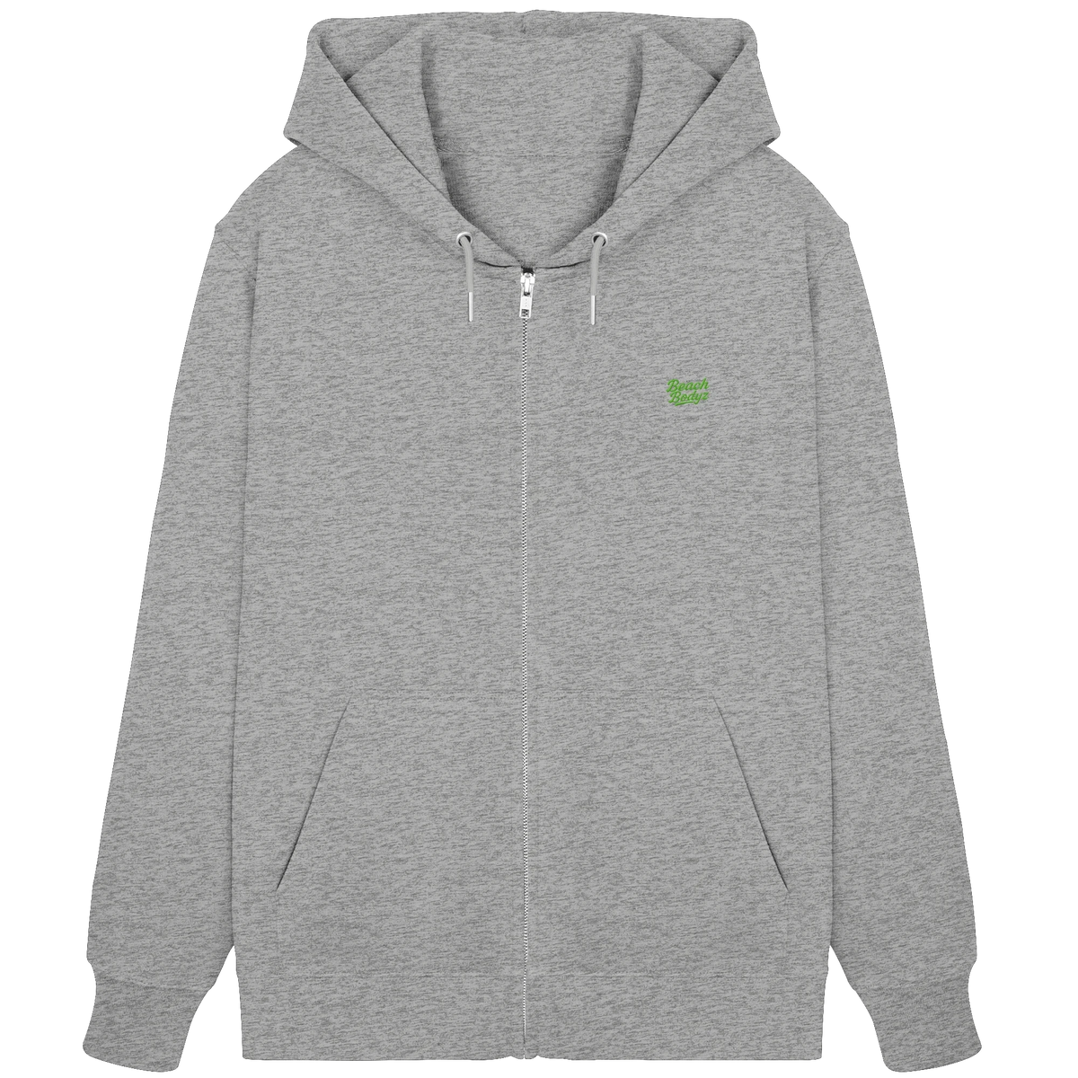 Monster - Zipper (Stick) - Praktisch & Vielseitig | BeachBodyz® - Heather Grey Front