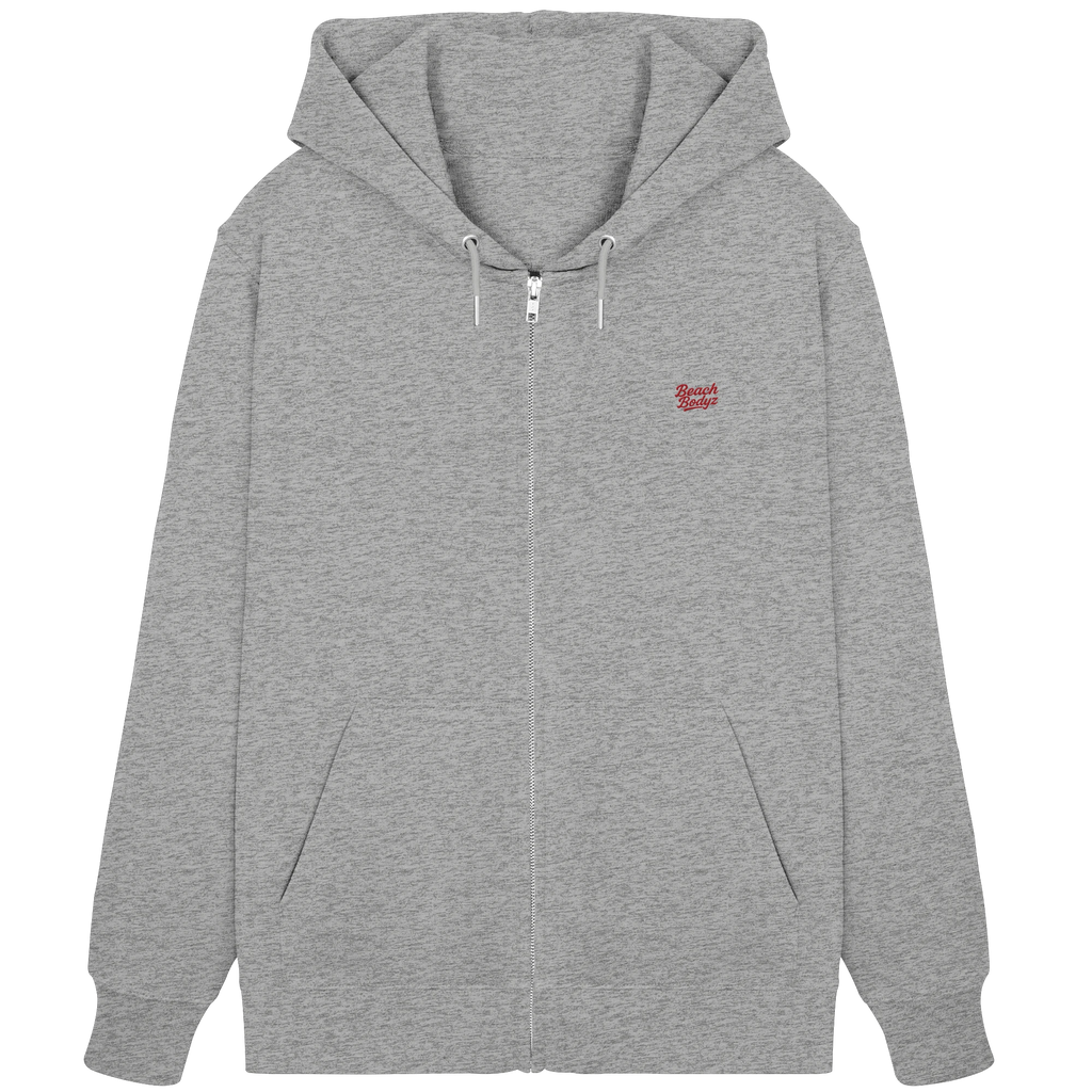 Power - Zipper (Stick) - Praktisch & Vielseitig | BeachBodyz® - Heather Grey Front
