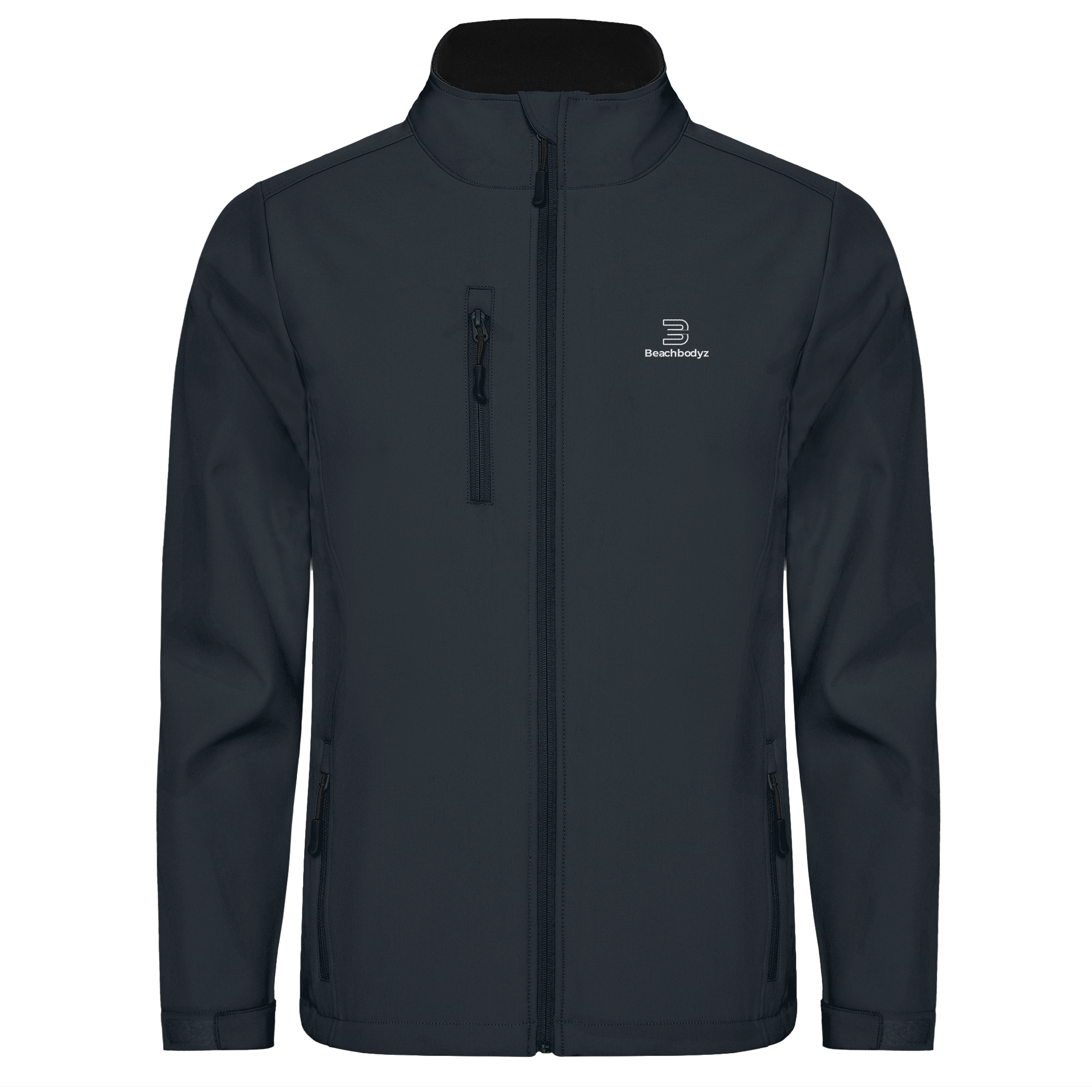 Identity - SoftshellJacke - Stylisch & Warm | BeachBodyz® - Black 02 Front