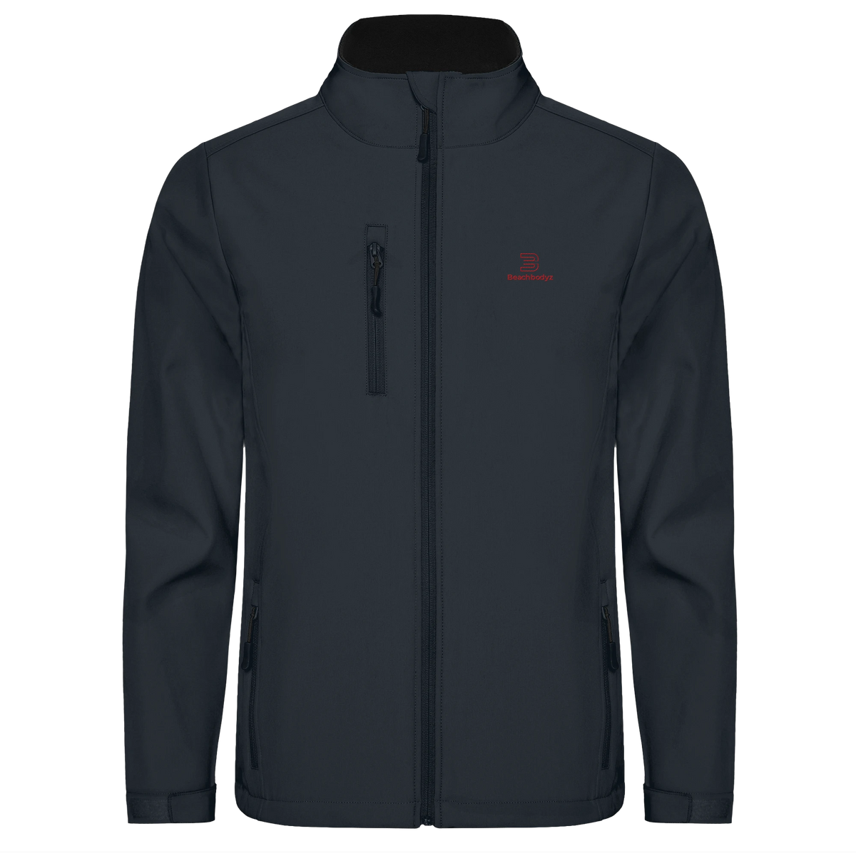 Essential - SoftshellJacke - Stylisch & Warm | BeachBodyz® - Black 02 Front