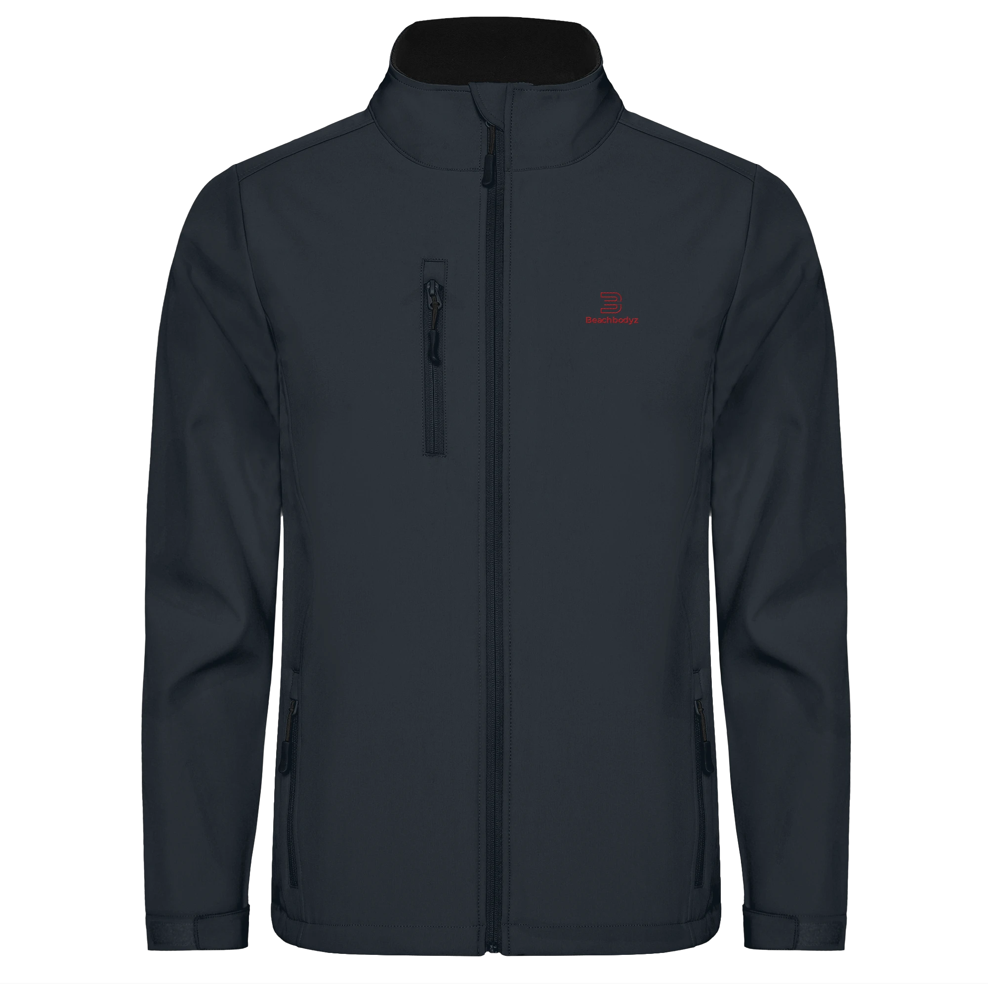 Essential - SoftshellJacke - Stylisch & Warm | BeachBodyz® - Black 02 Front