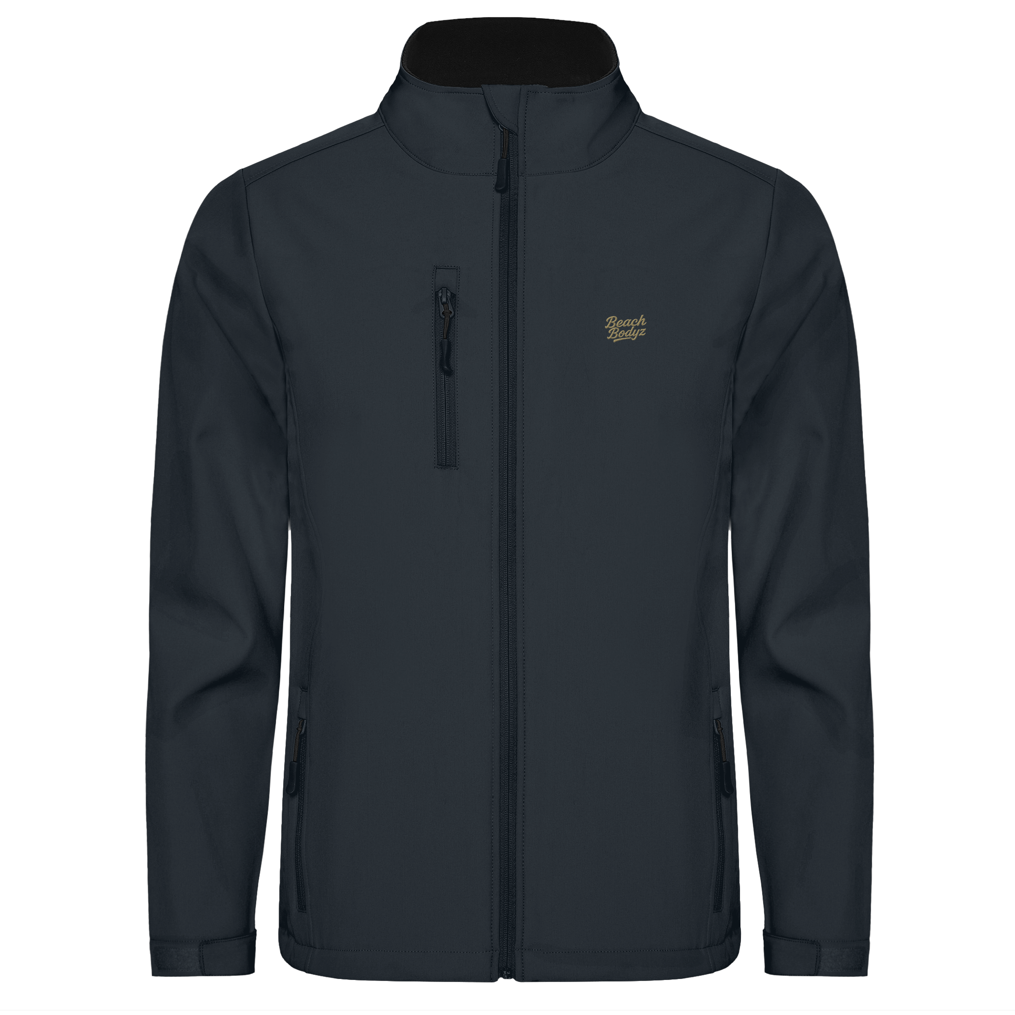 Authentic - SoftshellJacke - Stylisch & Warm | BeachBodyz® - Black 02 Front