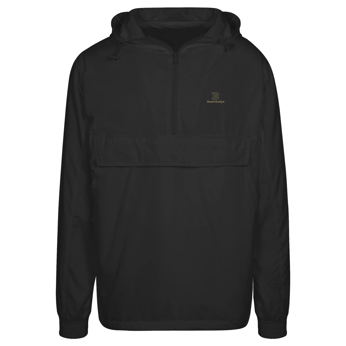 Silence - Urban Windbreaker | BeachBodyz® - Black Front