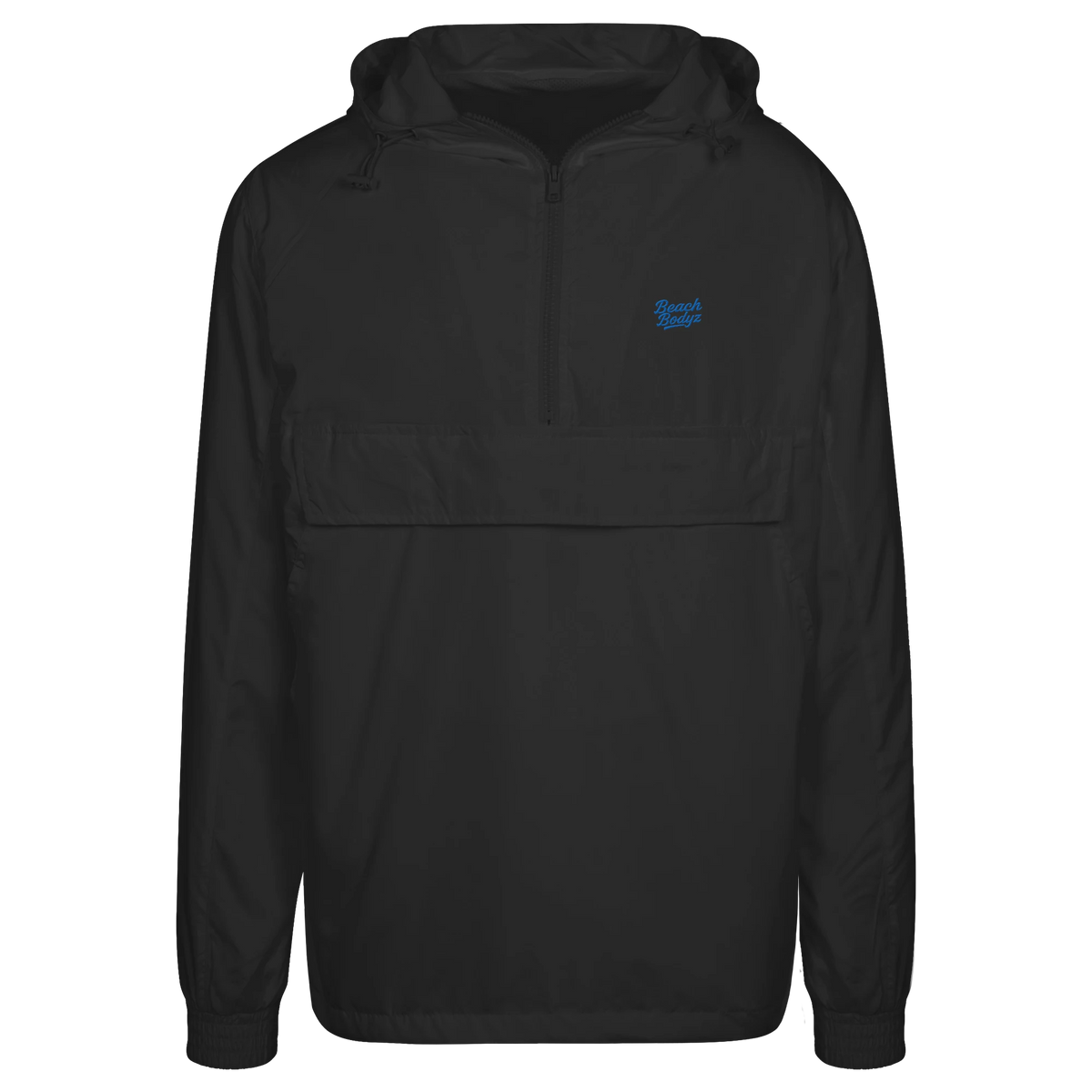 Motion - Urban Windbreaker - Leicht & Windabweisend | BeachBodyz® - Black Front