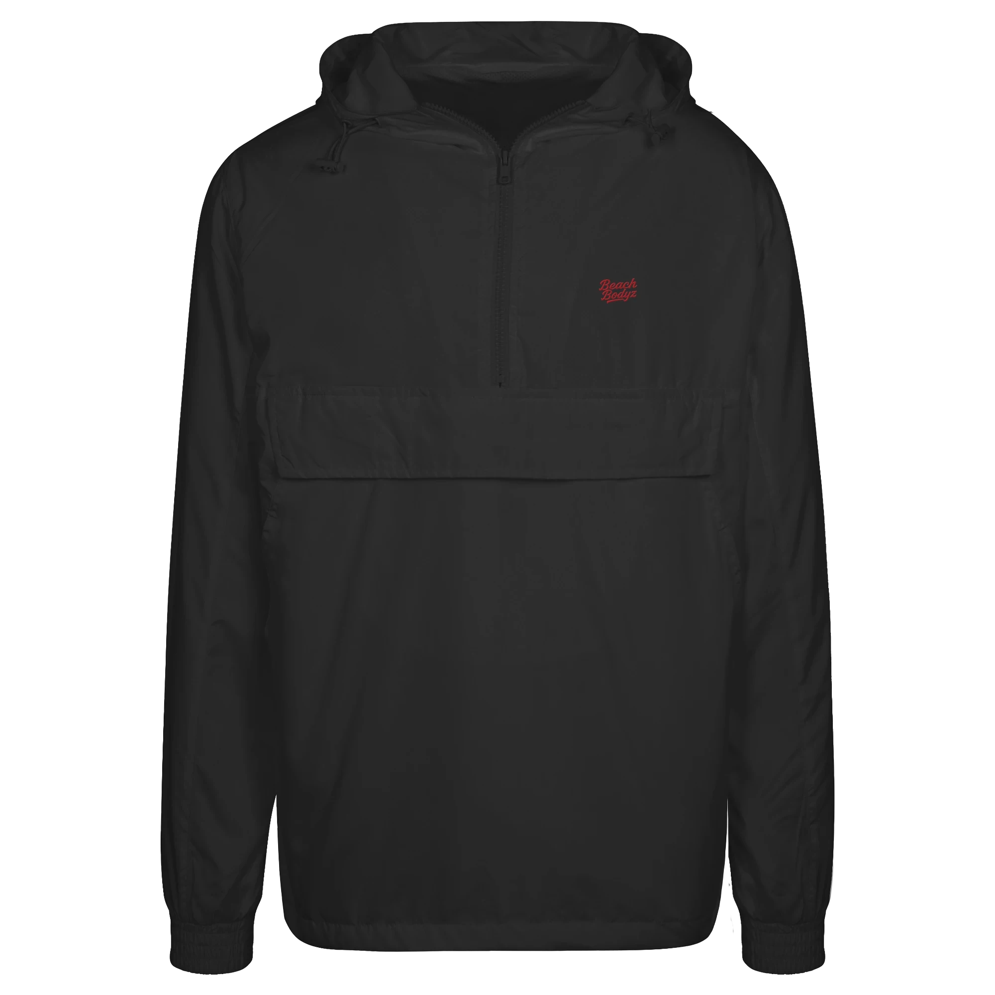 Power - Urban Windbreaker - Leicht & Windabweisend | BeachBodyz® - Black Front