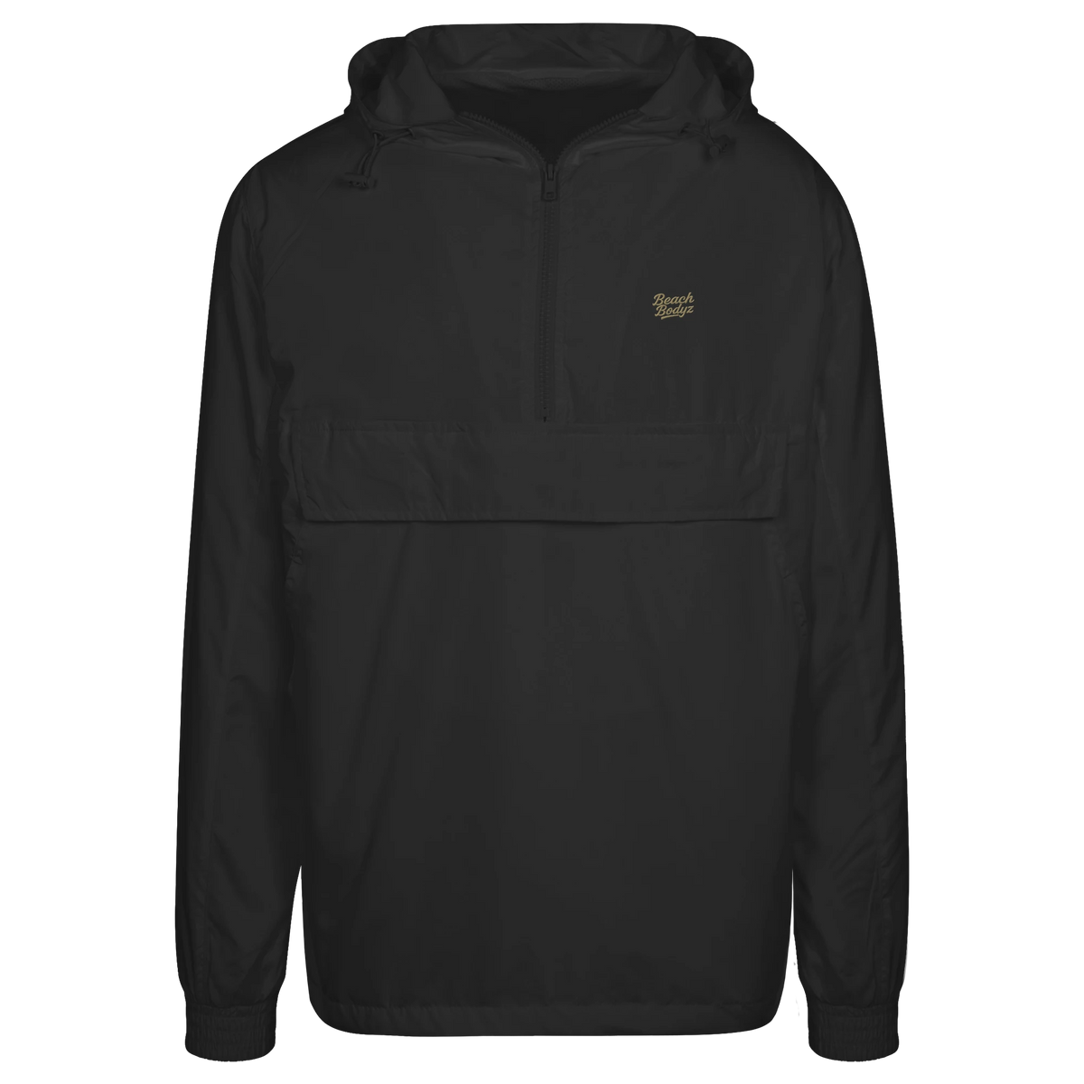 Authentic - Urban Windbreaker - Leicht & Windabweisend | BeachBodyz® - Black Front