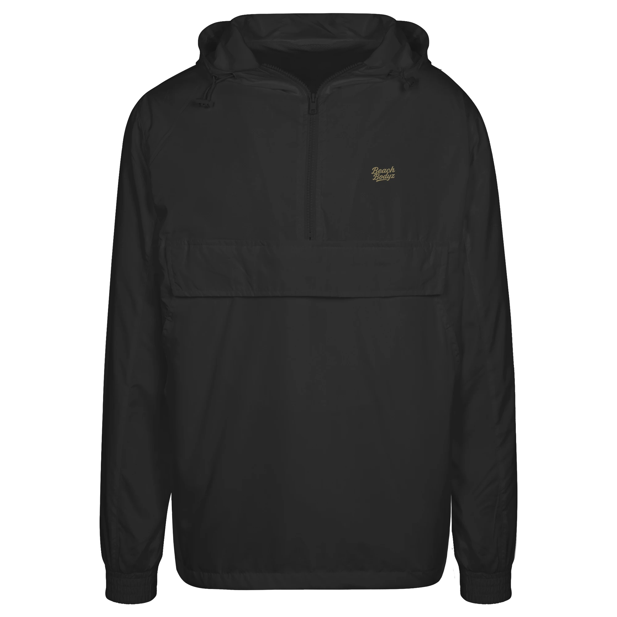 Authentic - Urban Windbreaker - Leicht & Windabweisend | BeachBodyz® - Black Front