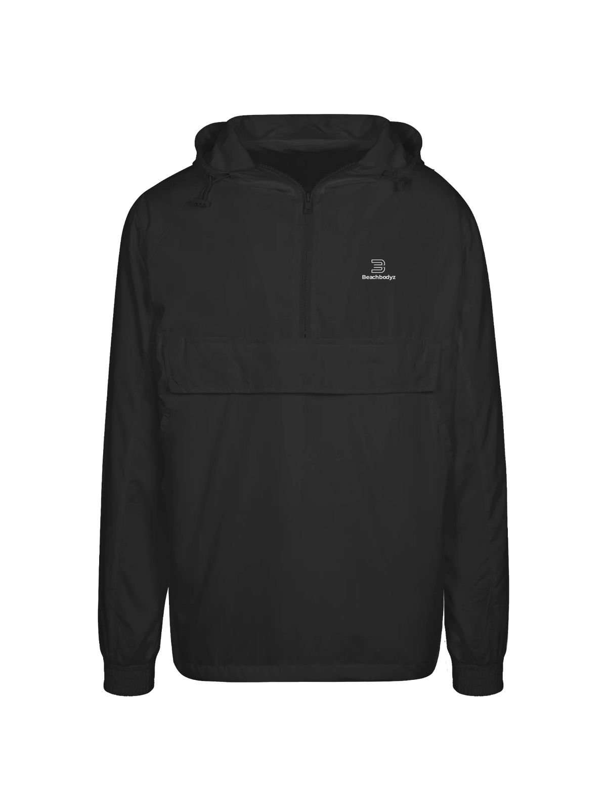 Identity - Urban Windjacke - Leicht & Windabweisend | BeachBodyz® - Black Front