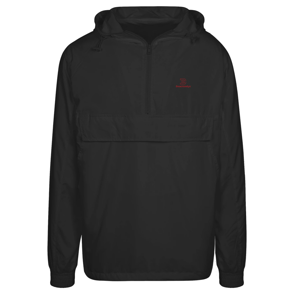 Essential - Urban Windbreaker - Leicht & Windabweisend | BeachBodyz® - Black Front