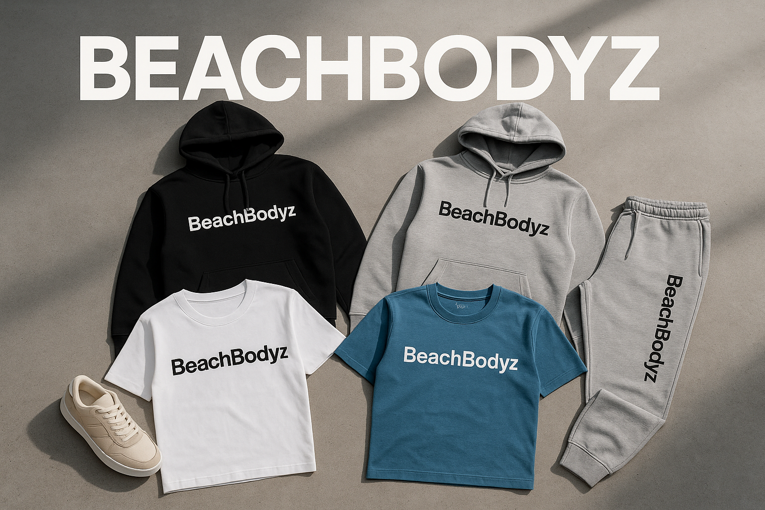 Streetwear collection with brand name BeachBodyz